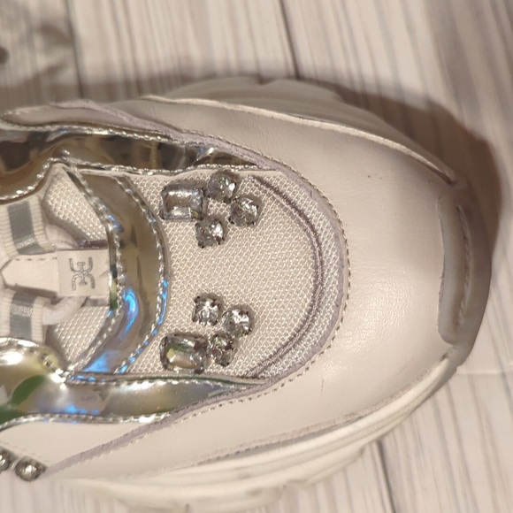 Sam Edelman Jewel Embellished Pyper Gym Sneaker Size 7.5 - Picture 2 of 10